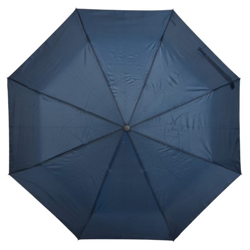 Umbrela pliabila cu deschidere si inchidere automata, Everestus, 21OCT1050, Ø97 cm, Metal, Poliester, Albastru