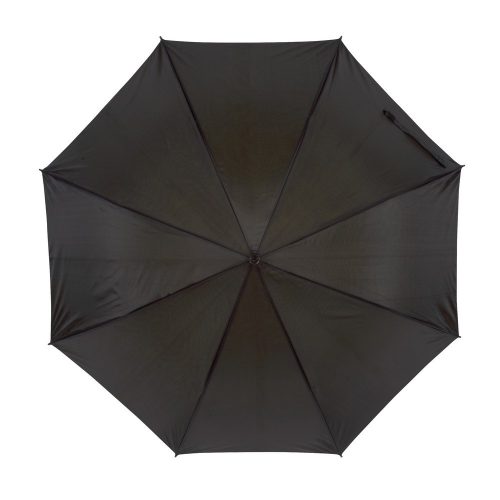 Umbrela 103 cm, maner curbat, automata, Everestus, 20IAN631, Negru, Portocaliu, Metal, Poliester