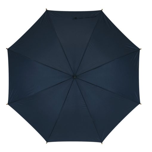 Umbrela automata diametru 103 cm, maner curbat, Everestus, 11NP1901, lemn, metal, nylon, albastru marin
