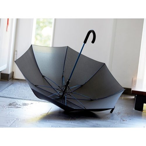 Umbrela automata 103 cm, ax metalic, negru si albastru, Everestus, UA02CN, metal, fibra de sticla, poliester