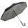 Umbrela automata 105 cm, reversibila, dispozitiv de siguranta, gri, negru, Everestus, UA40OE, metal, fibra de sticla, poliester