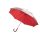 Umbrela Golf 120 cm, maner curbat din cauciuc, argintiu si rosu, Everestus, UG16SS, aluminiu, fibra de sticla, poliester