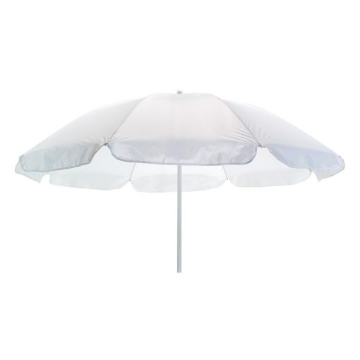 Umbrela de plaja 145 cm, alb, Everestus, UP08SR, metal, poliester, saculet de calatorie inclus