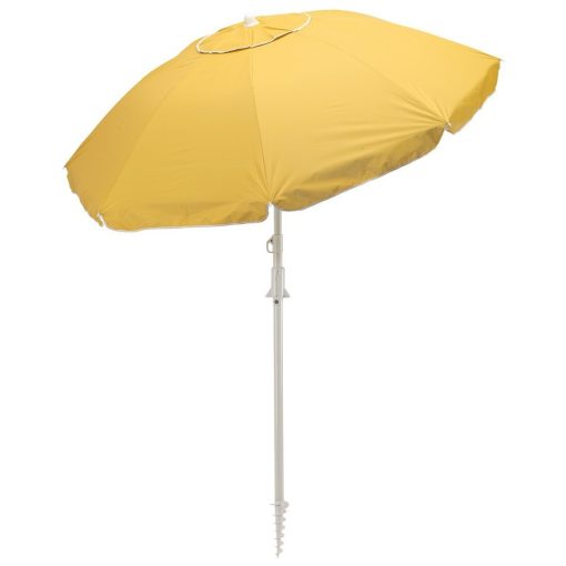 Umbrela de plaja 156 cm, galben, Everestus, UP02BB, metal, poliester