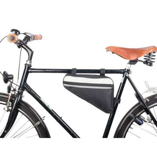 Geanta de bicicleta, Everestus, 21OCT1211, 29 x 21 x 6 cm, Poliester, PVC, Negru