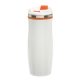 Cana de voiaj 400 ml, perete dublu, inel de cauciuc, Everestus, CA05, otel inoxidabil, plastic, portocaliu