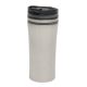 Cana de voiaj 400 ml, insertii colorate, perete dublu, Everestus, LA02, otel inoxidabil, argintiu, gri