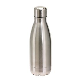   Sticla de voiaj 600 ml, capac securizat, Everestus, PY01, otel inoxidabil, plastic, argintiu
