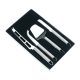 Set 4 ustensile pentru branza, Everestus, CEE01, otel inoxidabil, argintiu