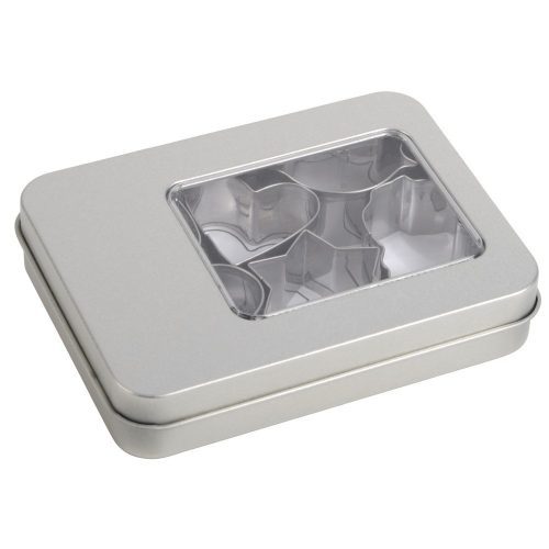 Set 6 forme de prajituri, Everestus, CBE01, otel inoxidabil, argintiu