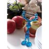 Curatator de legume in forma de elan, Everestus, PRE01, acril, otel inoxidabil, albastru