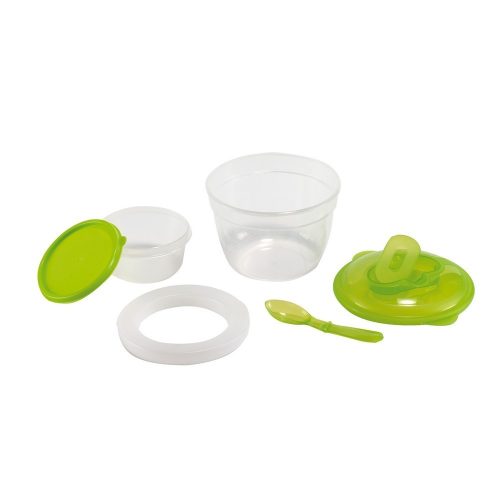 Set 2 caserole 370 ml-900 ml, Everestus, CAE15, plastic, transparent, verde