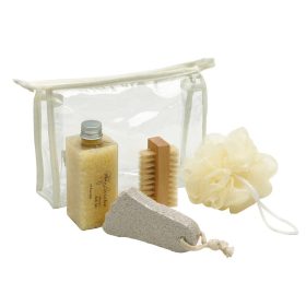   Set de intretinere 4 piese, Everestus, 20IAN1561, Bej, Plastic, Lemn