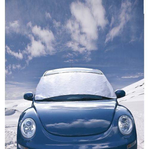 Protectie pentru parbriz, Everestus, SF01, poliester, argintiu