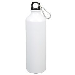   Sticla de apa 750 ml cu carabina asortata, Everestus, 20IAN1471, Alb, Aluminiu, Plastic, saculet inclus