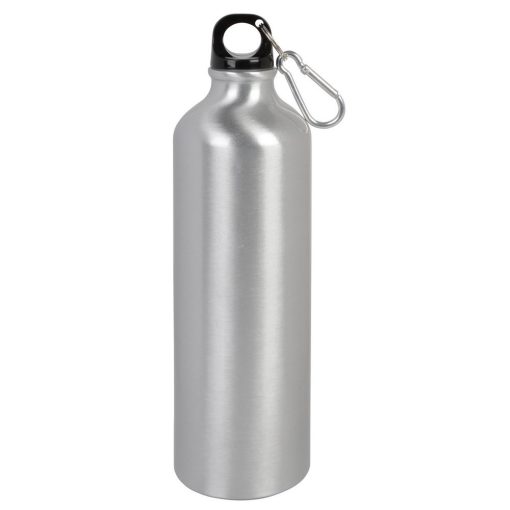 Sticla de apa 750 ml cu carabina asortata, Everestus, 20IAN1473, Argintiu, Aluminiu, Plastic