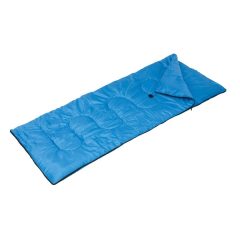   Sac de dormit 190x75 cm, cu geanta pentru transport, albastru deschis, Everestus, SD01BE, poliester, saculet sport inclus