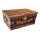 Cos pentru picnic, 2 persoane, albastru, alb, Everestus, CP04CK, lemn