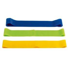   Set 3 benzi elastice pentru antrenament, latex, Everestus, SYB01, multicolor