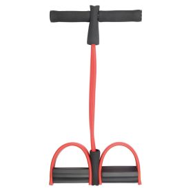   Banda elastica cu parghie de picioare, 21MAR2460, 50x26 cm, Everestus, Plastic, Silicon, Negru, Rosu