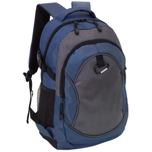 Rucsac albastru, gri, Everestus, RU18HS, poliester 1680D, saculet de calatorie si eticheta bagaj incluse