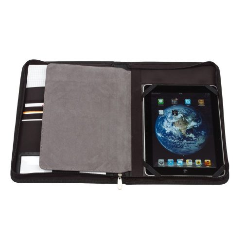 Mapa de conferinta A4, cu suport pentru tableta, negru, Everestus, MC26NE, pu, pvc