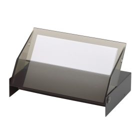   Suport carti de vizita, argintiu, Everestus, SAB15, aluminiu, plastic