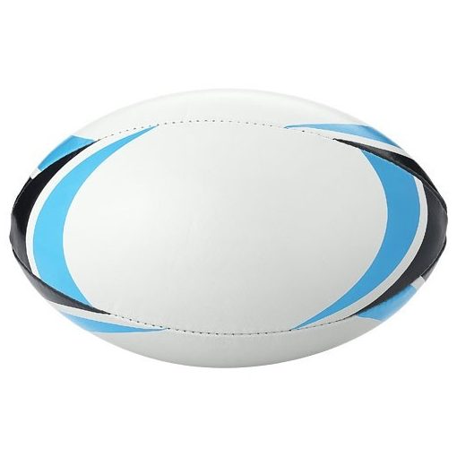 Minge de rugby, 2 layere, marime 5, Everestus, SM01, pvc, alb, albastru