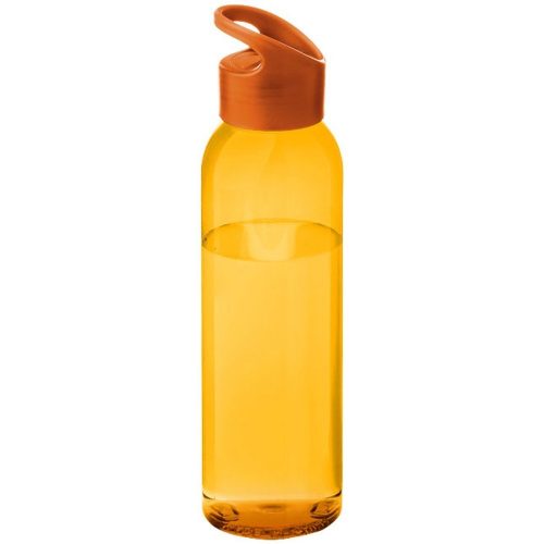 Sticla de apa 650 ml, capac insurubabil, fara BPA, tritan, Everestus, 8IA19118, portocaliu, saculet de calatorie inclus