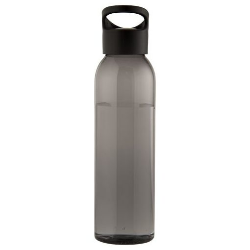 Sticla de apa 650 ml, capac insurubabil, fara BPA, tritan, Everestus, 8IA19122, negru, saculet de calatorie inclus