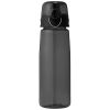 Sticla sport 700 ml, fara BPA, Everestus, CI01, tritan, transparent, negru, saculet de calatorie inclus