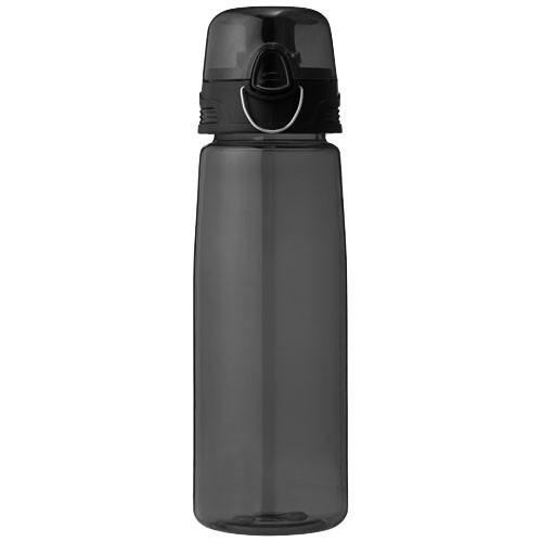Sticla sport 700 ml, fara BPA, Everestus, CI01, tritan, transparent, negru