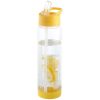 Sticla apa cu infuzor, 740 ml, fara BPA, Everestus, TF07, tritan, transparent, galben