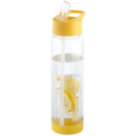   Sticla apa cu infuzor, 740 ml, fara BPA, Everestus, TF07, tritan, transparent, galben
