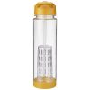 Sticla apa cu infuzor, 740 ml, fara BPA, Everestus, TF07, tritan, transparent, galben