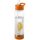 Sticla apa cu infuzor, 740 ml, fara BPA, Everestus, TF03, tritan, transparent alb, portocaliu, saculet de calatorie inclus