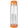 Sticla apa cu infuzor, 740 ml, fara BPA, Everestus, TF03, tritan, transparent alb, portocaliu, saculet de calatorie inclus