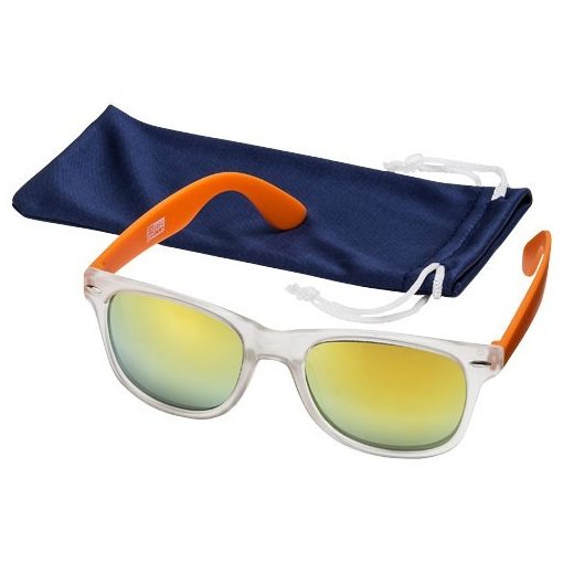 Ochelari de soare, US Basic by AleXer, OSSG010, policarbonat, acril, portocaliu, transparent din piele ecologica