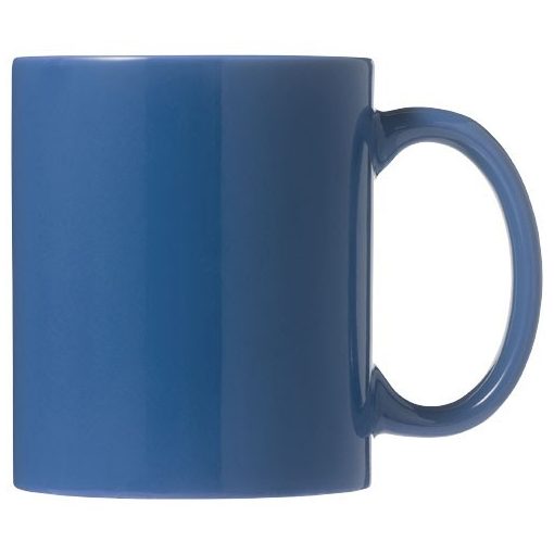 Cana clasica, 330 ml, 9,7xø8,2 cm, Everestus, 20SEP1011, Ceramica, Albastru, saculet inclus