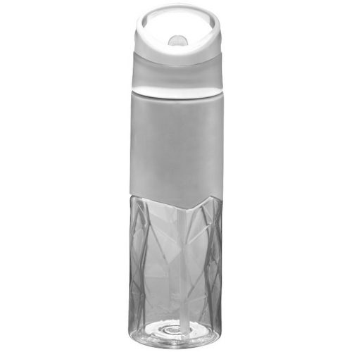 Sticla sport 830 ml, forma geometrica, Everestus, RS, bpa free, tritan, transparent, saculet de calatorie inclus