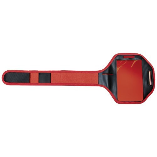 Suport telefon pentru brat, sport, Everestus, STT059, poliester, rosu