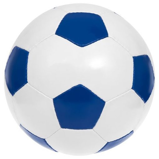 Minge de fotbal, marime 5, Everestus, CE01, pvc, alb, albastru