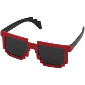   Ochelari de soare cu aspect de pixel, Everestus, OSSG134, policarbonat, negru, rosu