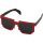 Ochelari de soare cu aspect de pixel, Everestus, OSSG134, policarbonat, negru, rosu, laveta inclusa