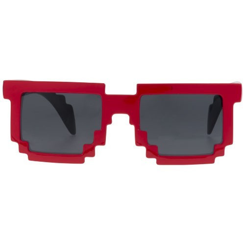 Ochelari de soare cu aspect de pixel, Everestus, OSSG134, policarbonat, negru, rosu
