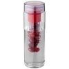 Sticla sport 740 ml cu infuzor, Everestus, FN, bpa free, tritan, transparent, rosu, saculet de calatorie inclus