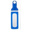 Sticla sport 590 ml, Everestus, HR, sticla, silicon si pp plastic, albastru, transparent, saculet de calatorie inclus