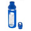 Sticla sport 590 ml, Everestus, HR, sticla, silicon si pp plastic, albastru, transparent