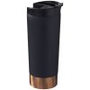 Cana termoizolanta 500 ml, fara scurgeri, perete dublu, Everestus, PA, otel inoxidabil, negru