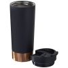 Cana termoizolanta 500 ml, fara scurgeri, perete dublu, Everestus, PA, otel inoxidabil, negru